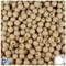 BeadTin Dark Ivory Matte 6mm Round Plastic Craft Beads (500pcs)